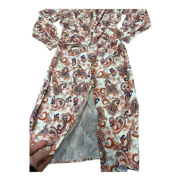 MOTF PREMIUM PAISLEY PRINT SHIRT DRESS - Picture 8 of 13